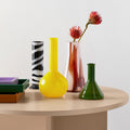 Lab Cylinder Vase Black/White