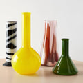 Lab Measuring Flask Vase Green