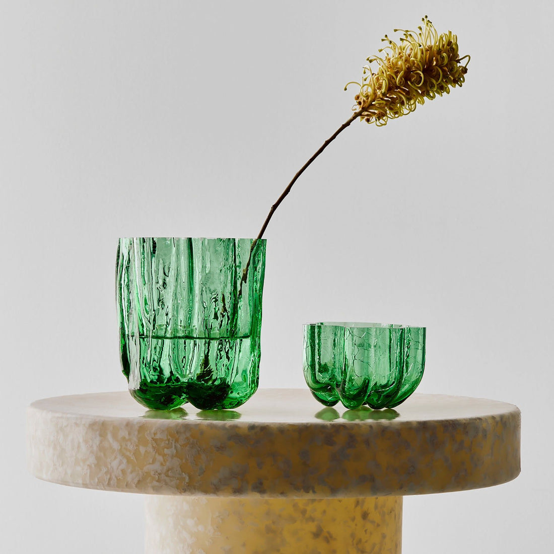 Crackle Vase Green Small