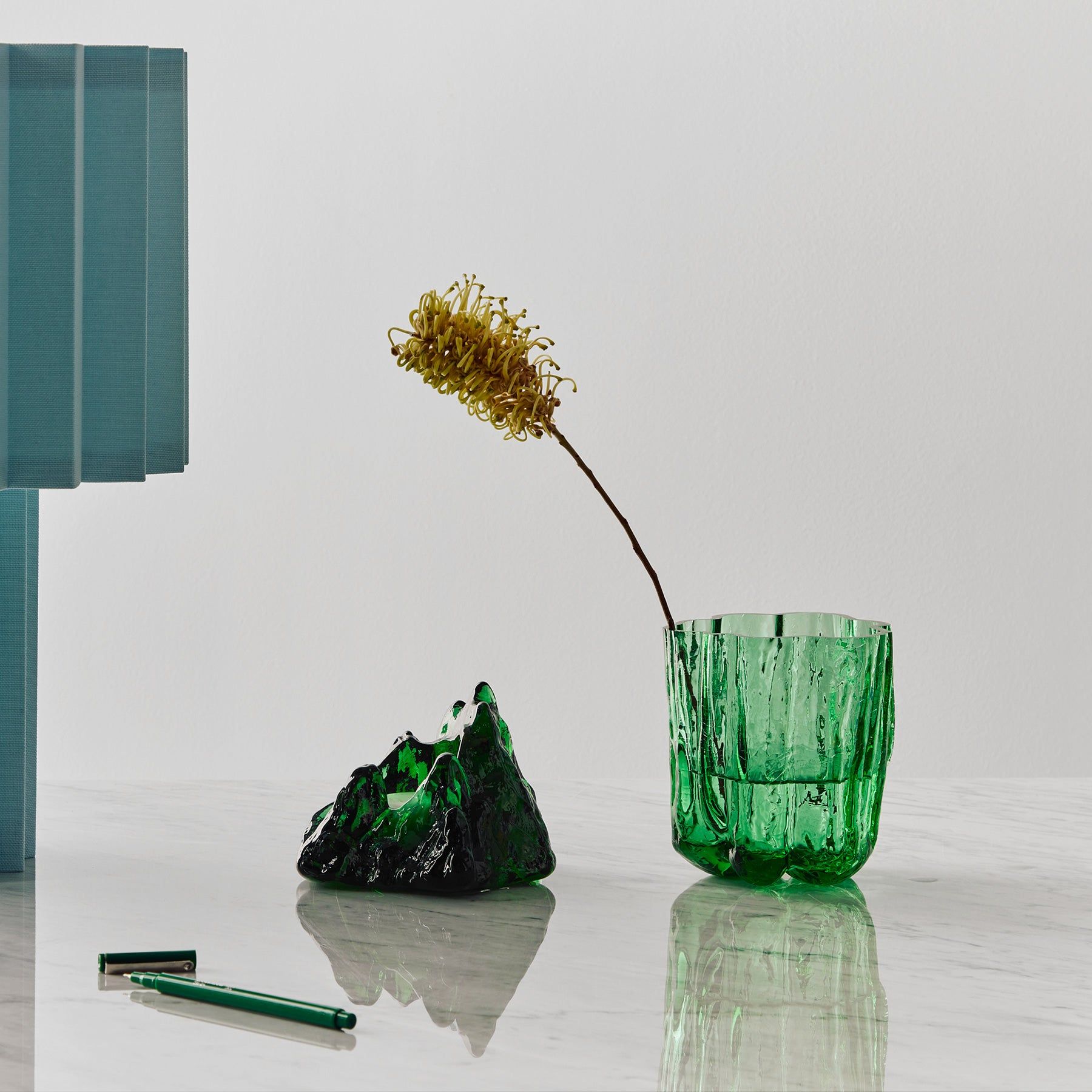 Crackle Vase Green Small