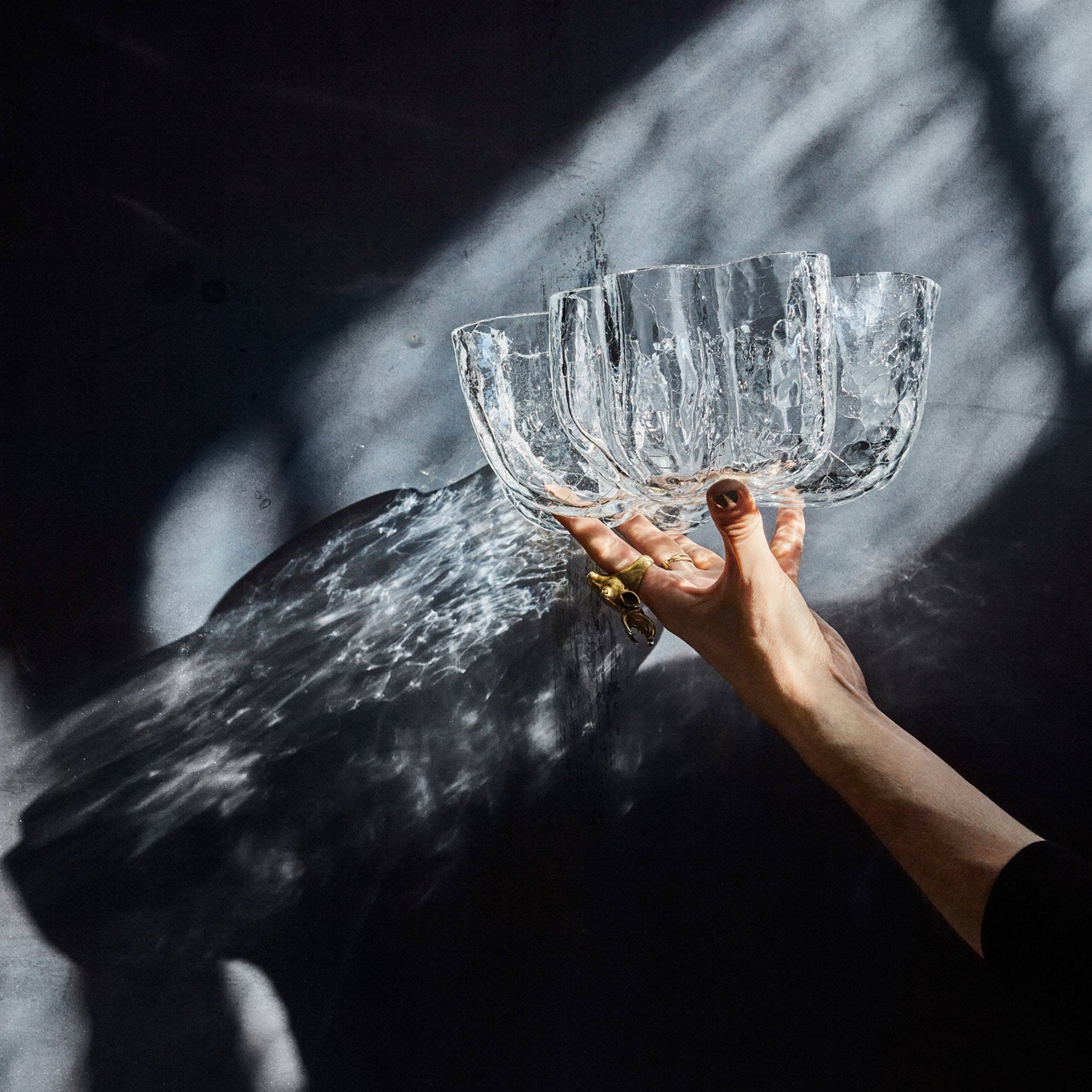 Crackle Bowl Clear