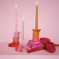 Rocky Baroque Candlestick Spicy Rose Medium