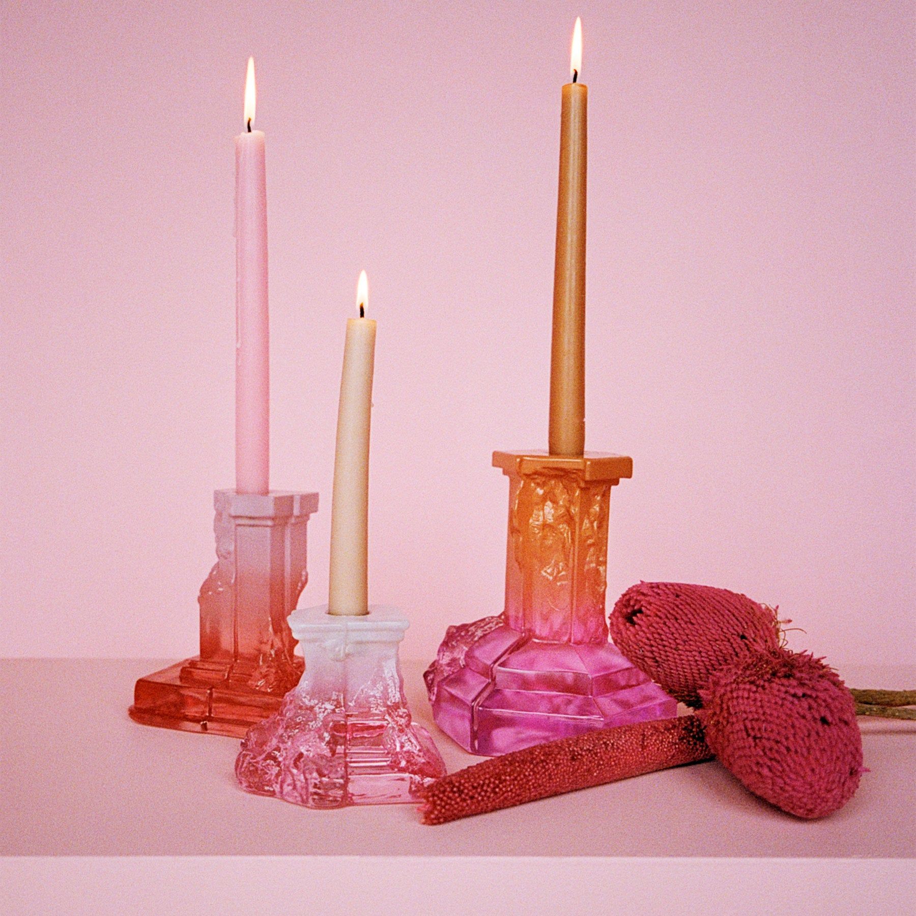 Rocky Baroque Candlestick Spicy Rose Small