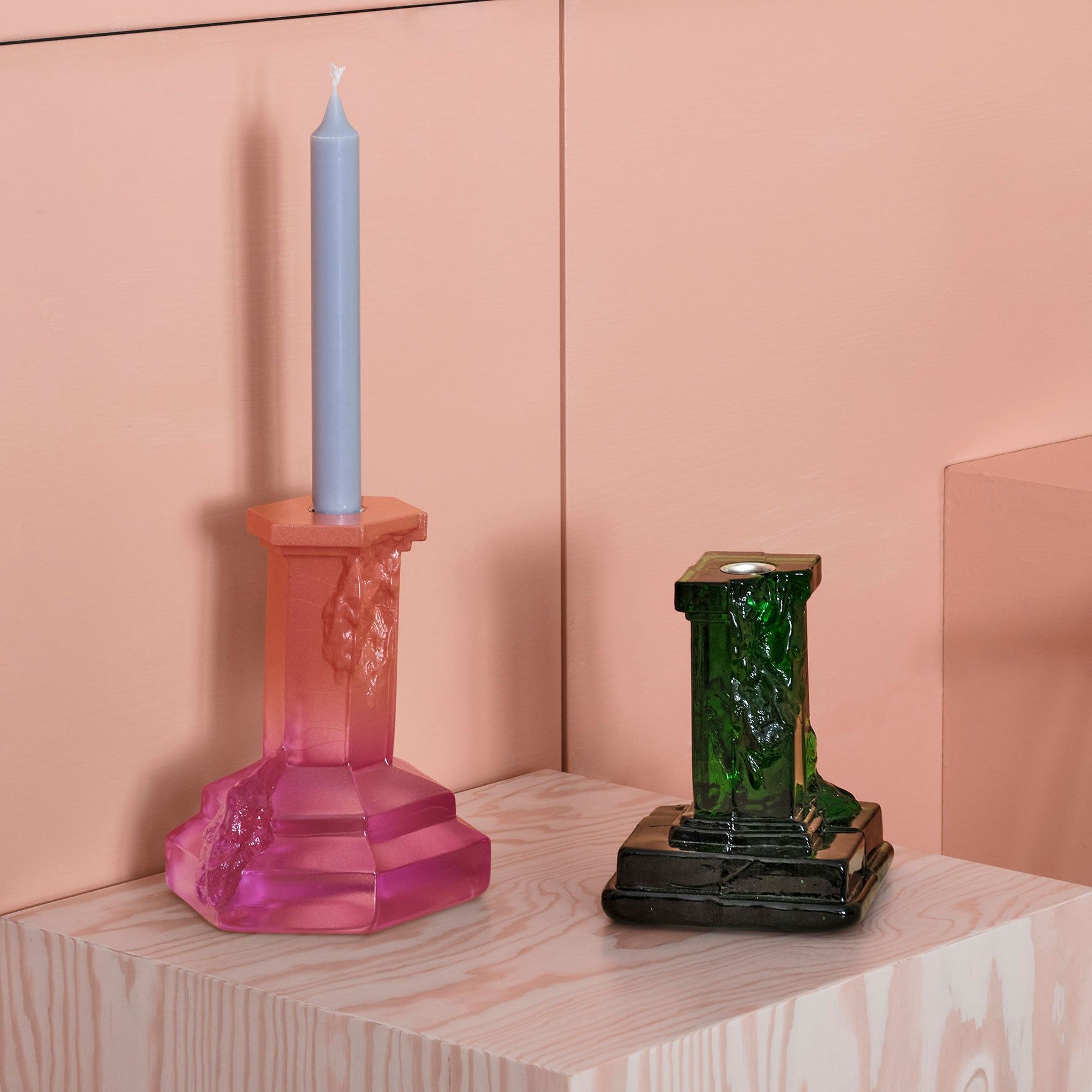 Rocky Baroque Candlestick Spicy Rose Large