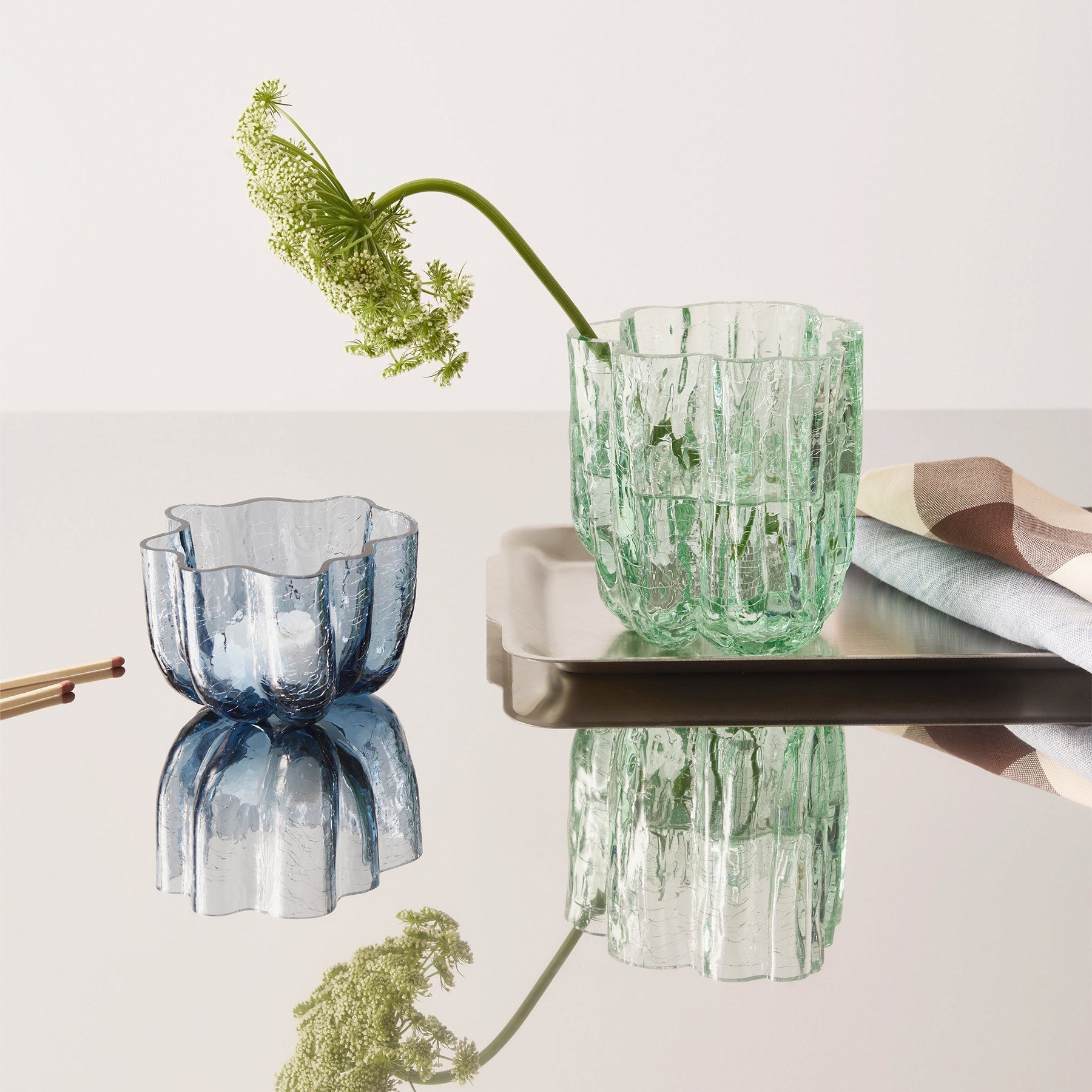 Crackle Vase Circular Small