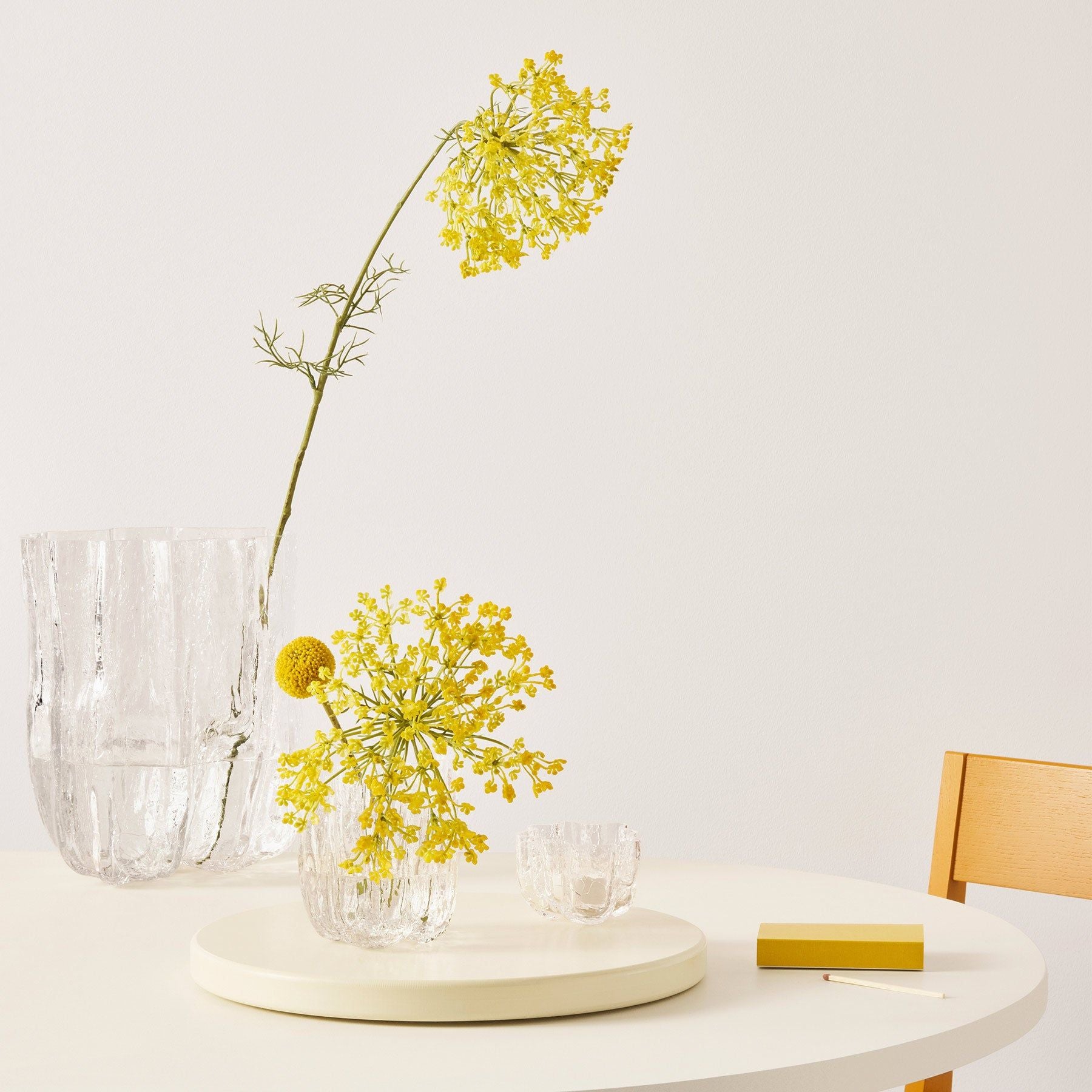 Crackle Vase Clear Small