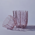 Crackle Bowl/Votive Pink