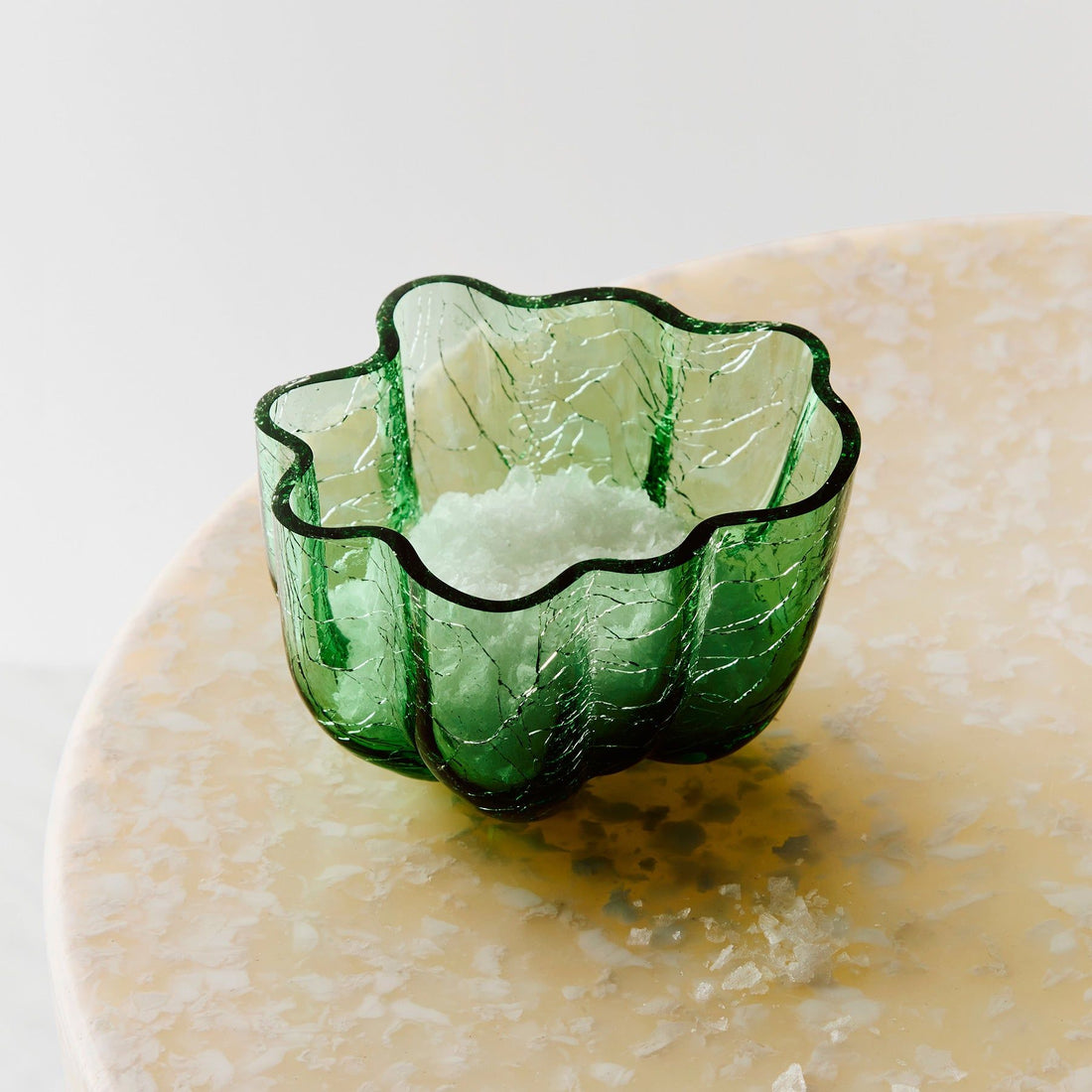 Crackle Bowl/ Votive Green