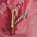 Polka Candy Cane White/Yellow