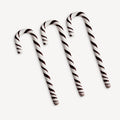 Polka Candy Cane Black/White
