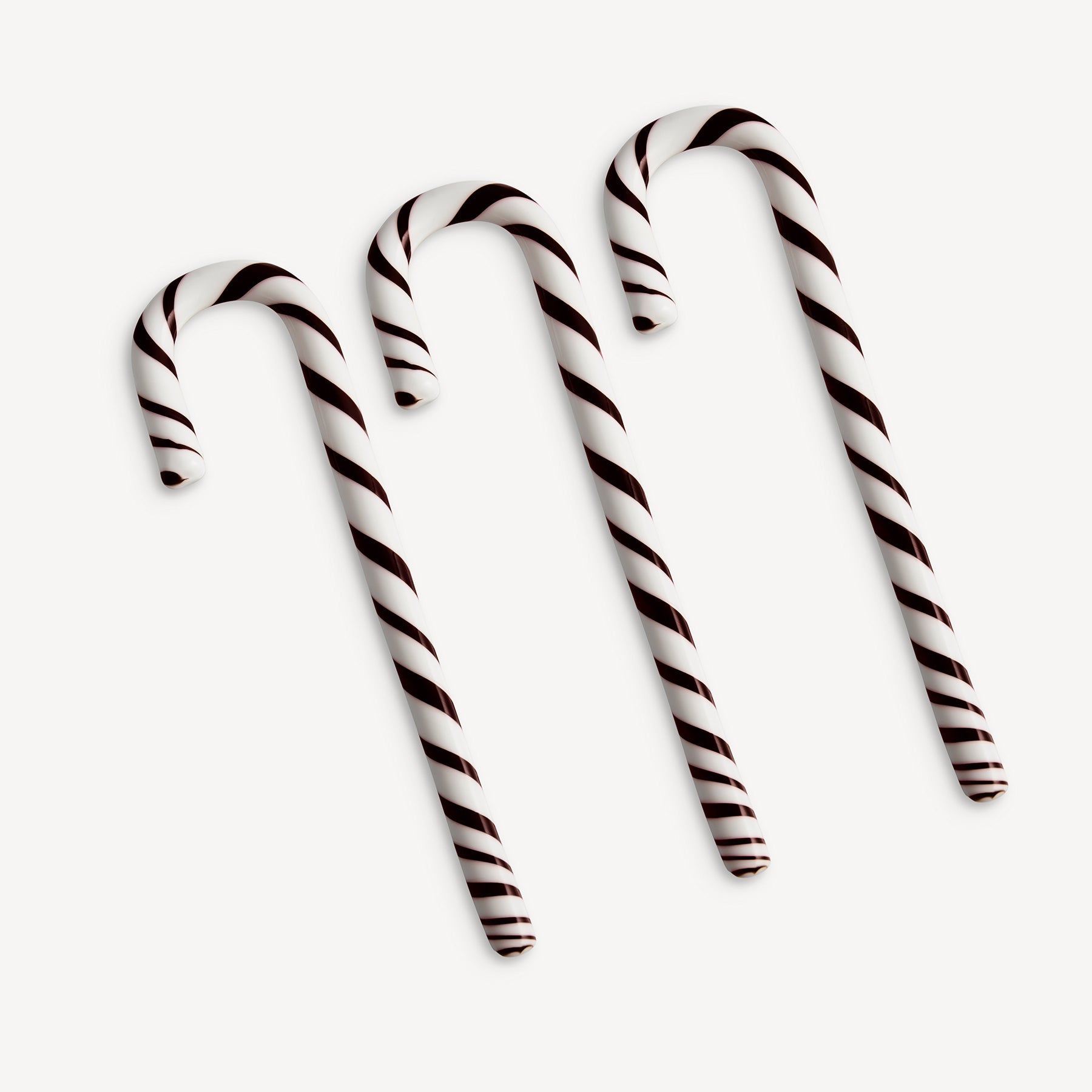 Polka Candy Cane Black/White