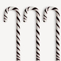 Polka Candy Cane Black/White