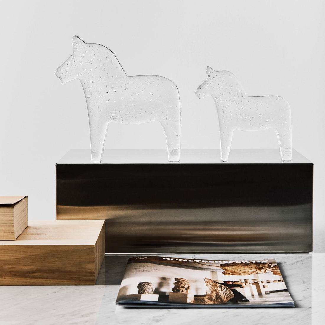 Kosta Horse Medium Clear