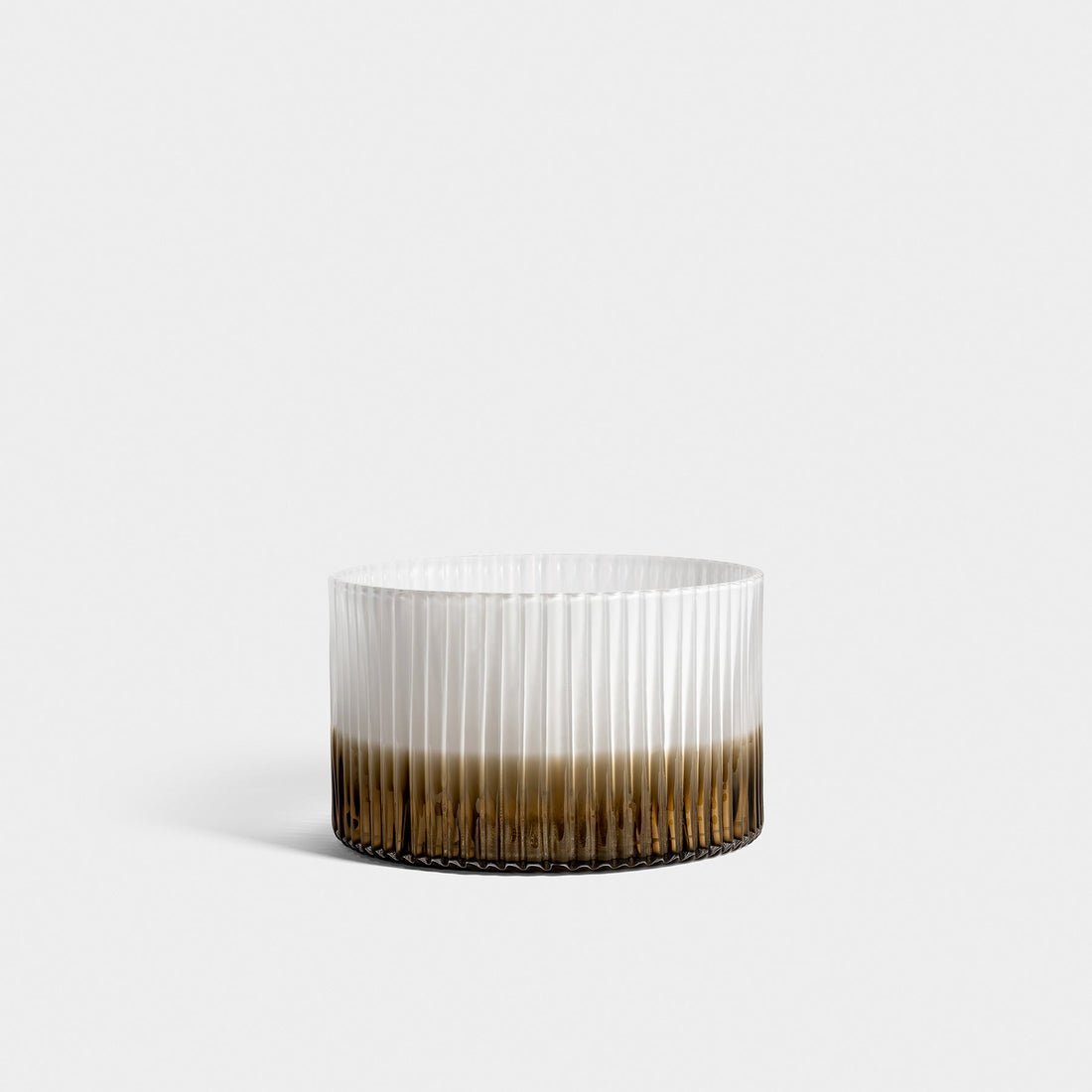 Plissé Bowl White Brown ED-10