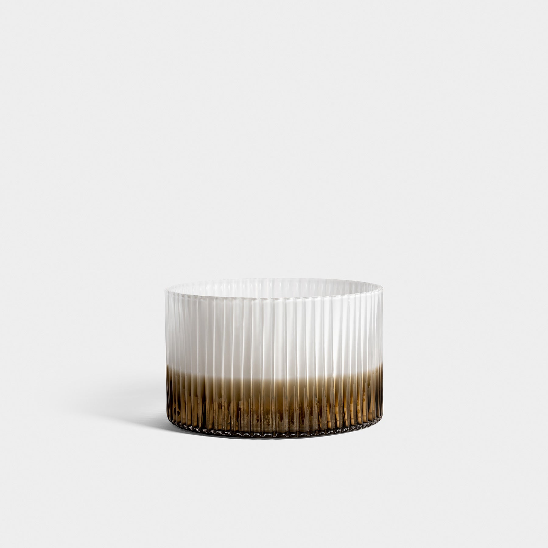 Plissé Bowl White Brown ED-10