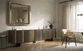 Cattelan Italia Amsterdam Wooden Sideboard Oxybrass Bronze Mirrored Glass