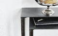 Etoile Pair of Console Tables in Two Heights with Brass Details