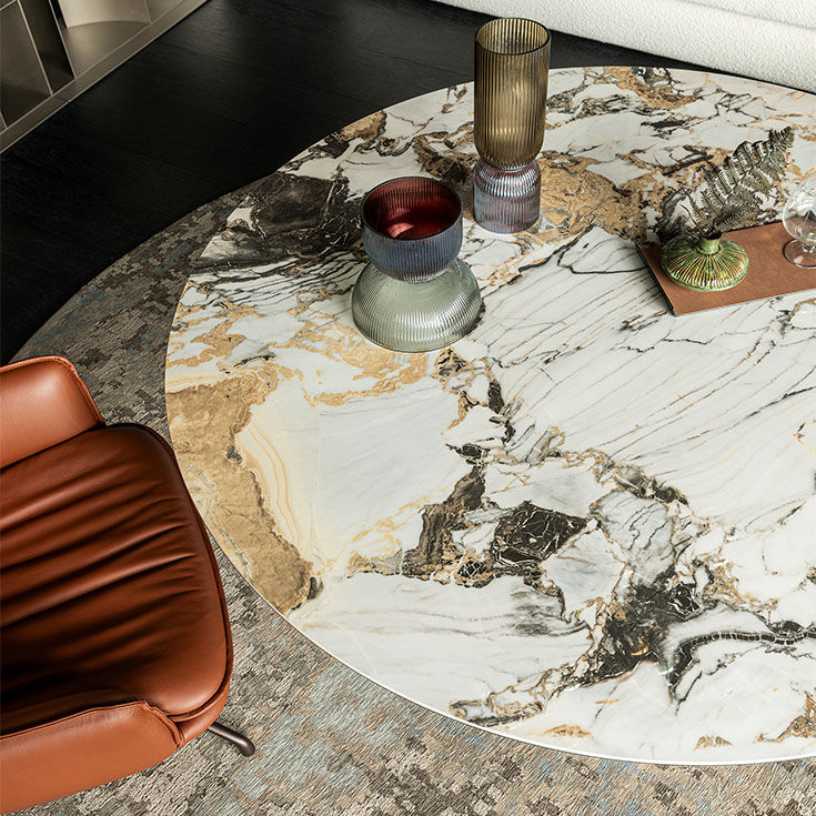 cattelan italia ritz lounge round ceramic table