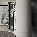 FULHAM Bookcase in Titanium, Bronze or Pearl Embossed Lacquered Steel