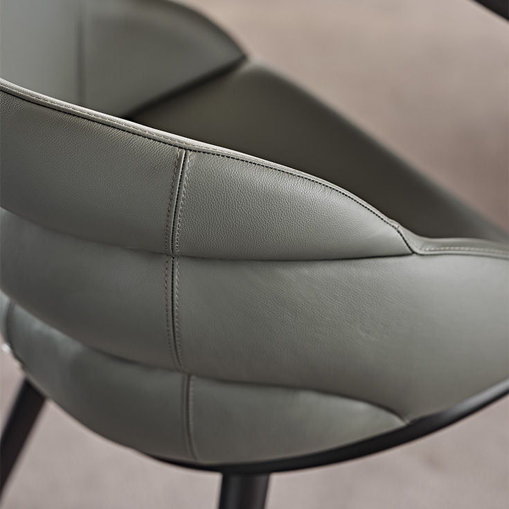 CAMILLA Chair with Wood Frame and Upholstered Seat