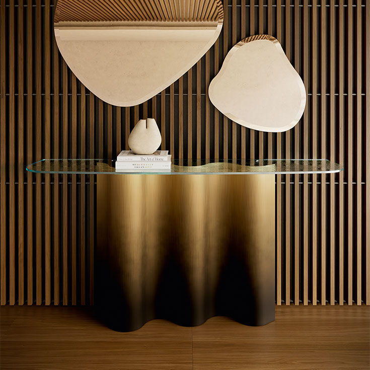 Nettuno Console with Glass Top