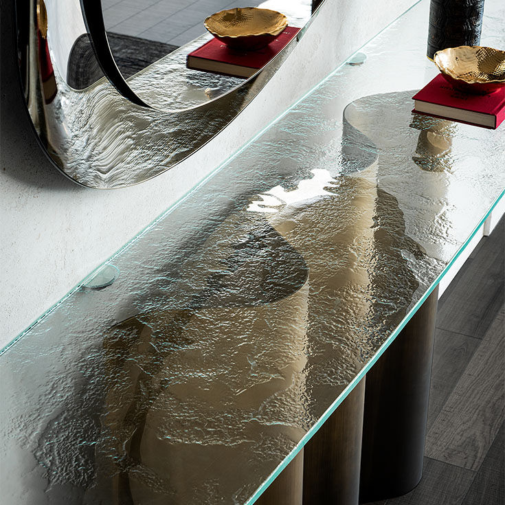 Nettuno Console with Glass Top