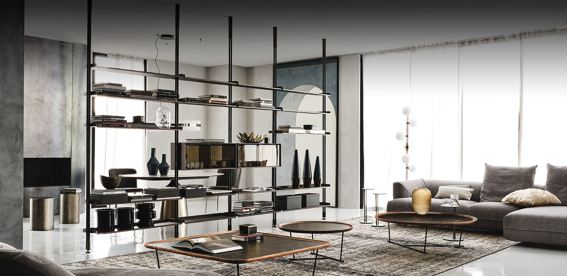 FREEWAY by Cattelan Italia - Metal Modular Design Bookcase