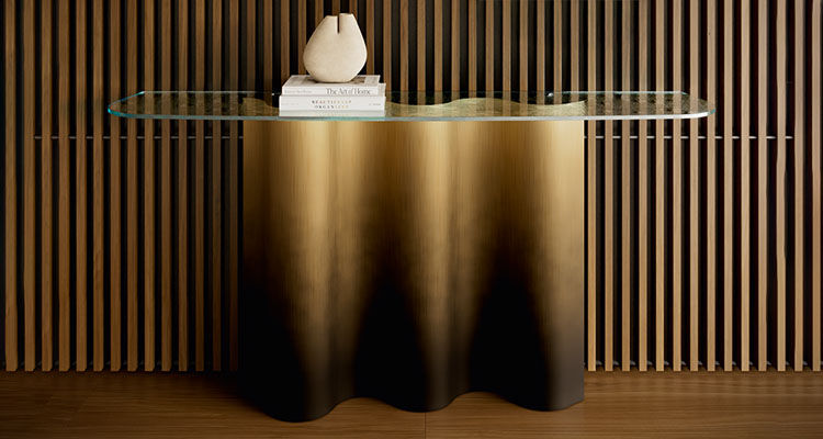 Nettuno Console with Glass Top