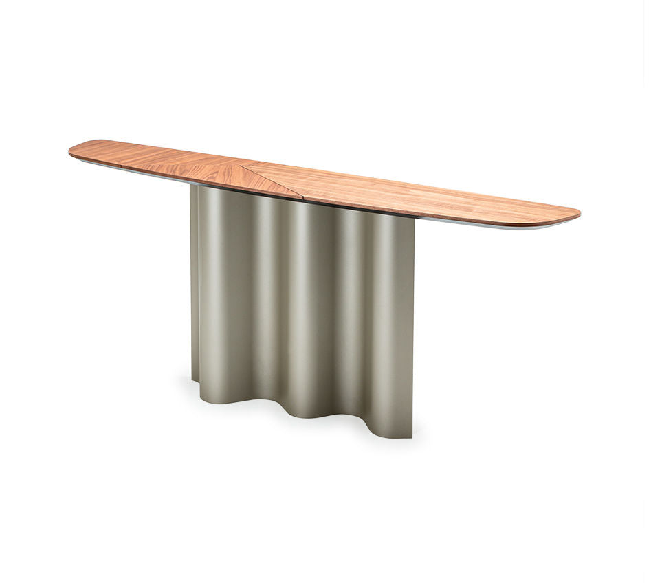 NETTUNO Wood Console by Cattelan Italia, Canaletto Walnut Top