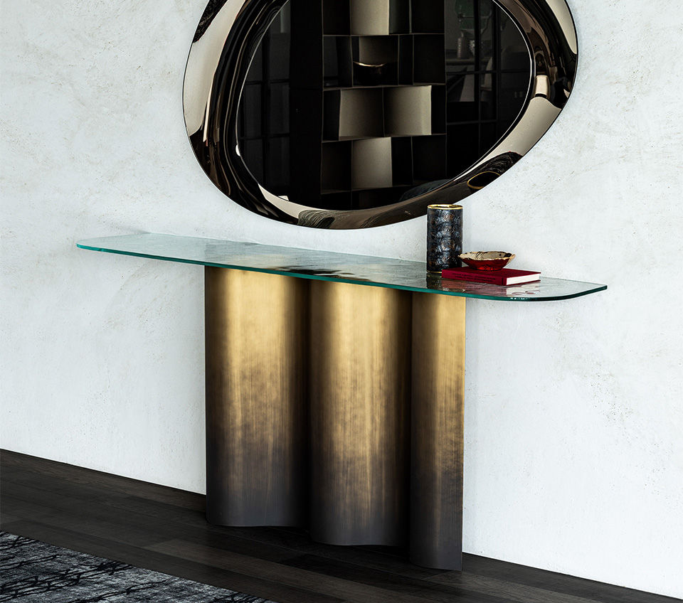 Nettuno Console with Glass Top