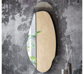 Akumal Wall Mirror in Mirrored Fumé Glass with Fumé Glass Frame