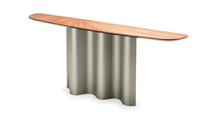 NETTUNO Wood Console by Cattelan Italia, Canaletto Walnut Top