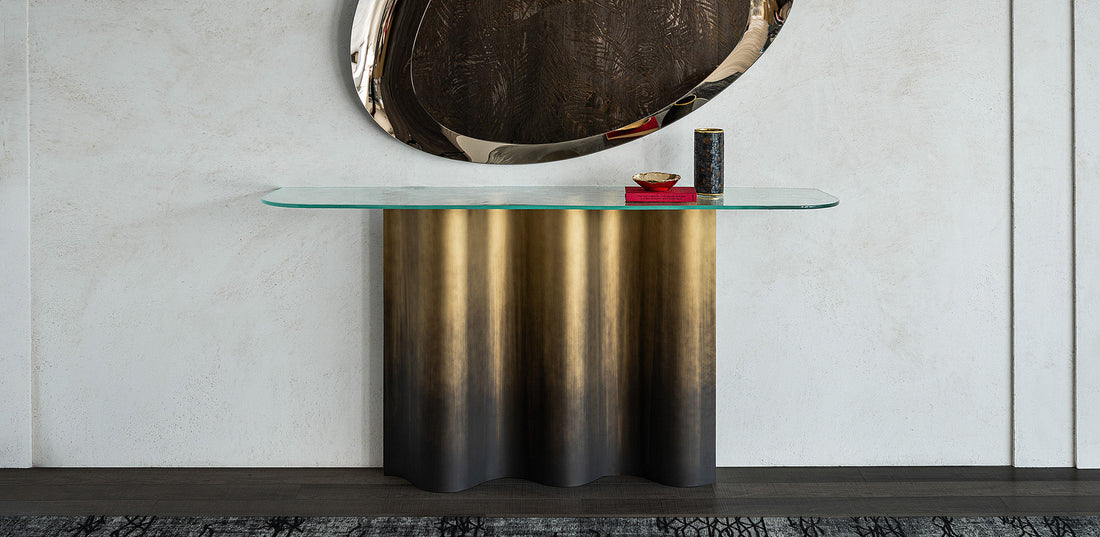 Nettuno Console with Glass Top