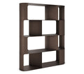 FULHAM Bookcase in Titanium, Bronze or Pearl Embossed Lacquered Steel