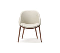 CAMILLA Chair with Wood Frame and Upholstered Seat