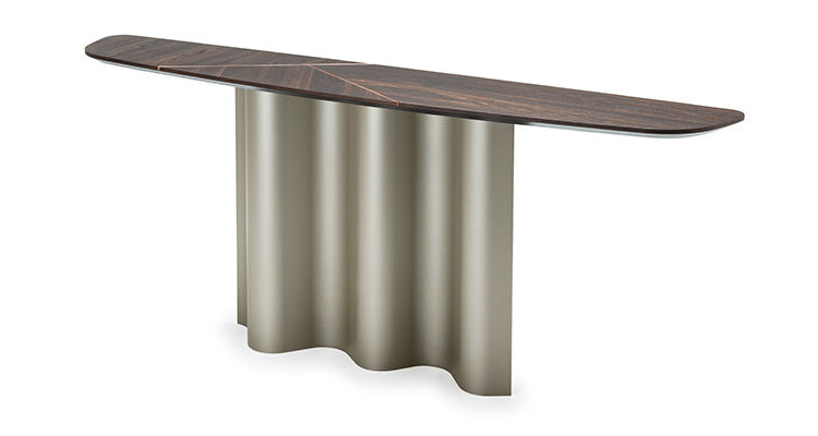 NETTUNO Wood Console by Cattelan Italia, Canaletto Walnut Top