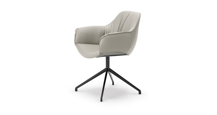 Scarlett Turn Swivel Chair 4 Spoke Aluminum Base Cattelan Italia