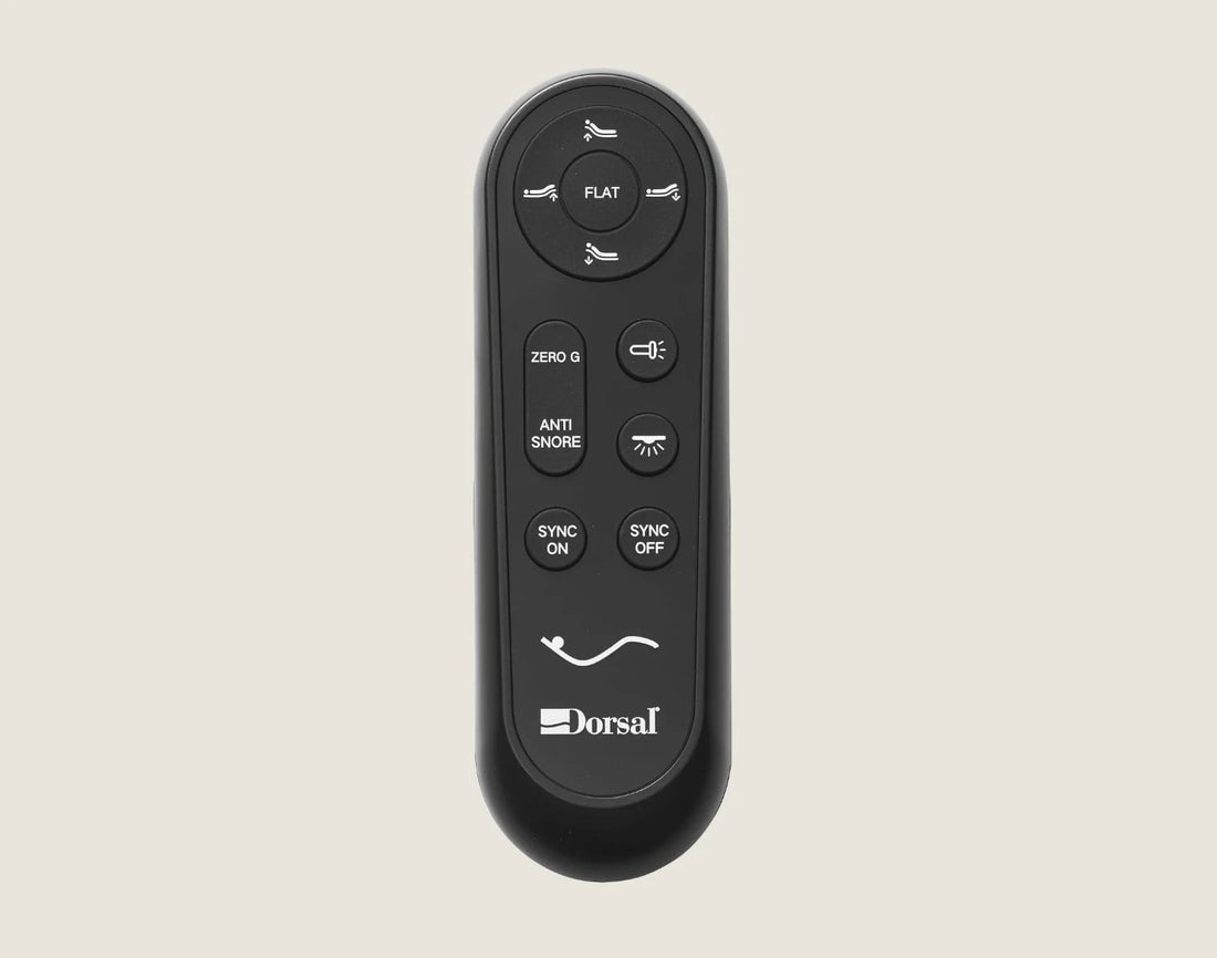 Wireless remote control for RA bed base