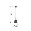 I3 - GISELA - LAMP 1L BLACK-BRASS