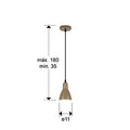 Afra 13209 1 Light Pendant Satin Brown