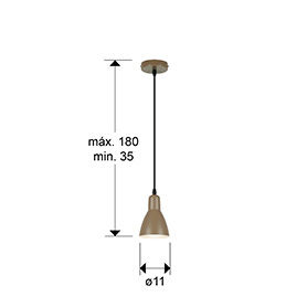 Afra 13209 1 Light Pendant Satin Brown