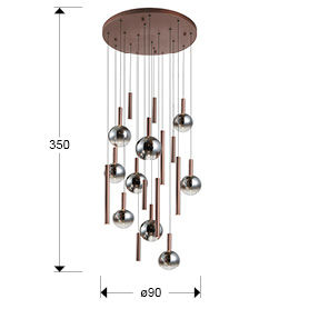 Schuller Sapore Lamp 18L Dark Bronze 217842