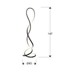 EVANIA - FLOOR LAMP - MATT BLACK