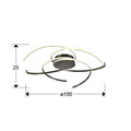 CADENCE - LARGE CEILING LAMP- BLACK