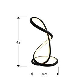 Evania 228251 EVANIA - TABLE LAMP - MATT BLACK