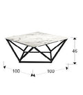 ·LUMA· COFFEE TABLE BLACK/MARBLE