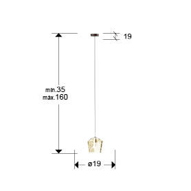 INGRID - LAMP 1L CHAMPAGNE