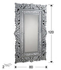 Cleopatra Mirror 120x78