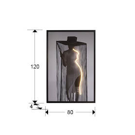 DIVA - LED LIGHT ART 80x120