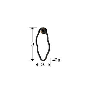 Schuller Tono Black Wall Lamp 301862